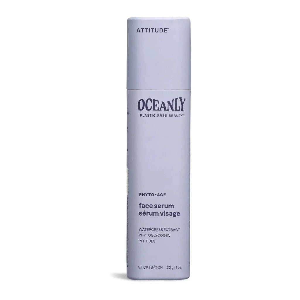 ATTITUDE Oceanly Face Serum Stick EWG Verified Plastic-free Plant and Mineral-Based Ingredients Vegan and Cruelty-free Beauty Products PHYTO AGE Unscented 1 Ounce